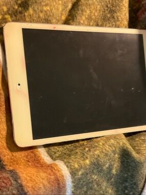 Apple Tablet in White Bezel with Black Display